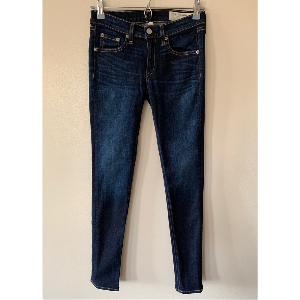 Rag & Bone • 26 • Dark Wash Skinny Denim Blue Jeans 29” Inseam